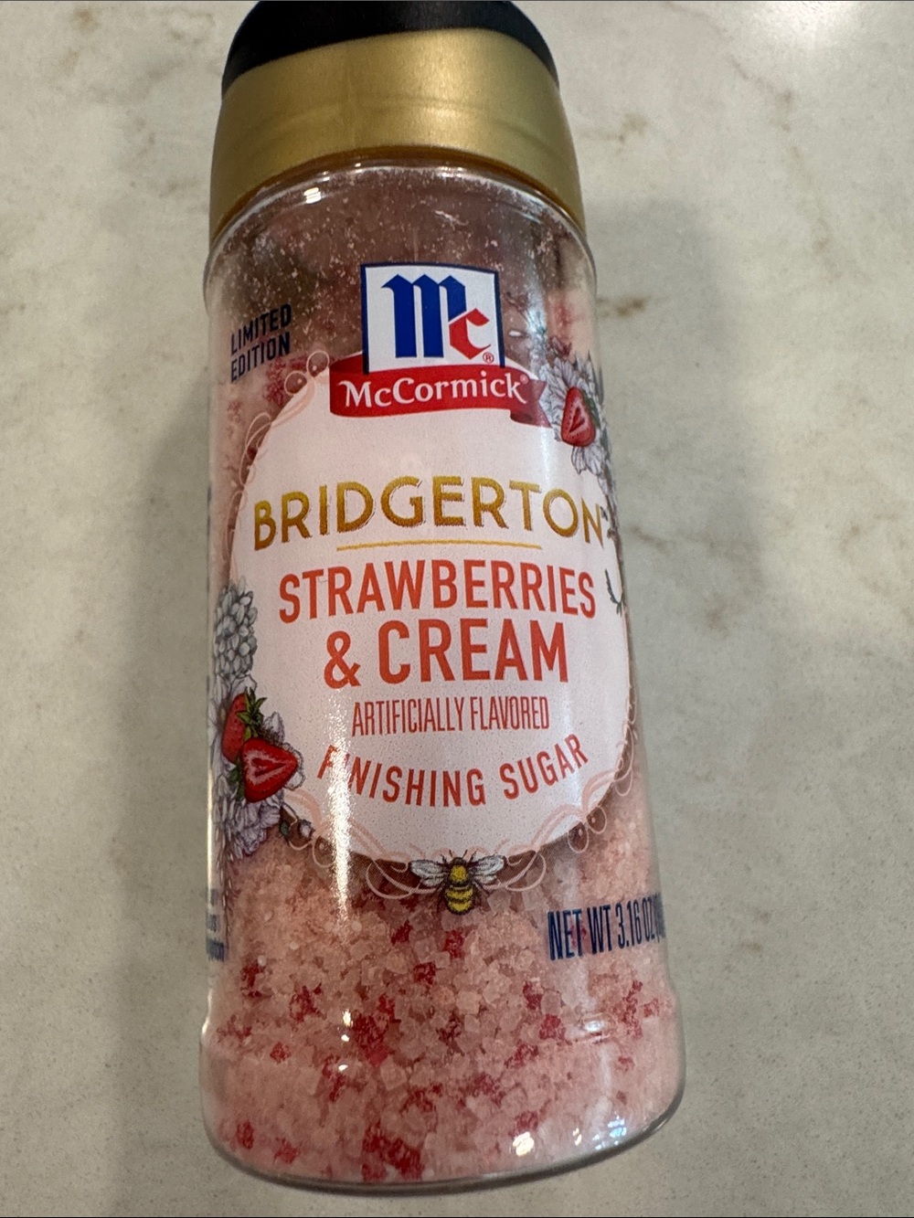 Bridgerton Strawberries & Cream Finishing Sugar McCormick